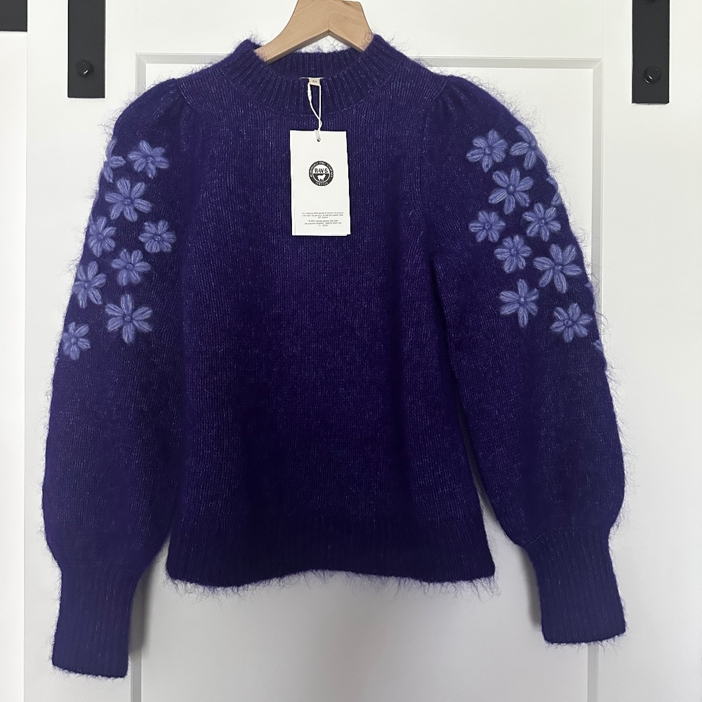 Sezane Luke Jumper Purple - Size XS